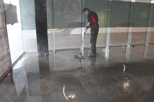 Epoxy floor installer