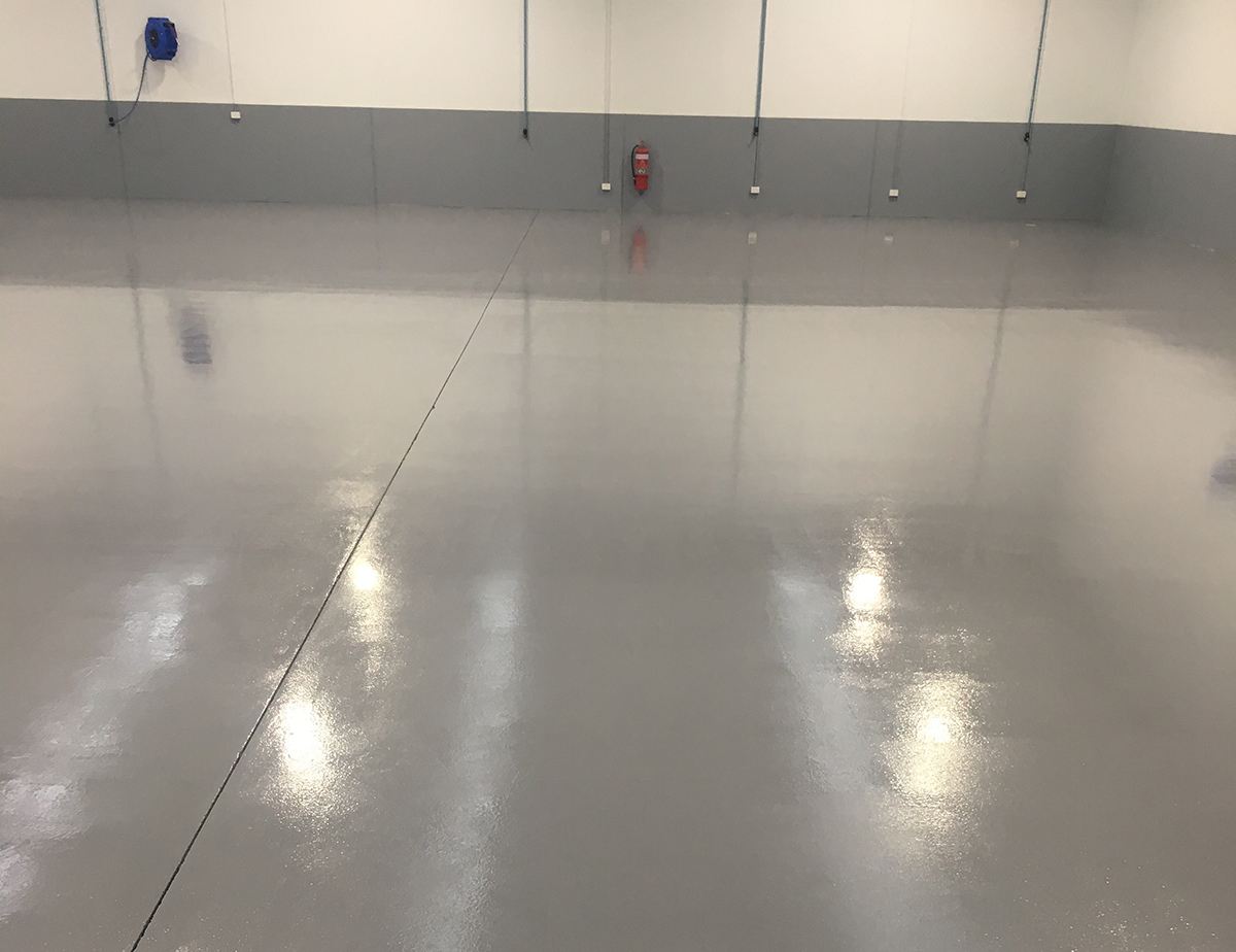 A large tyre dealership installed reinforced Jaxxon industrial coatings to provide extra impact resistance for their floor.