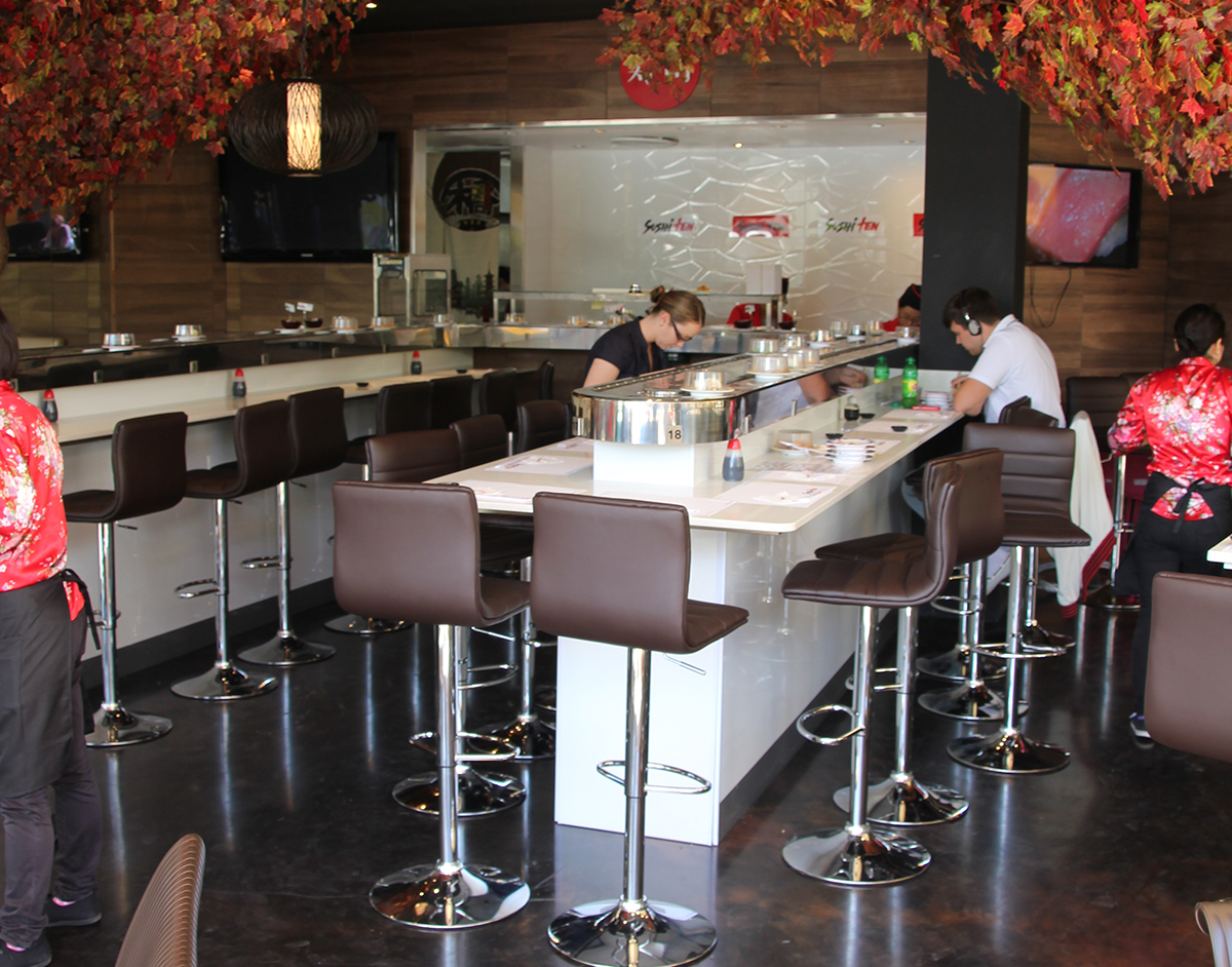 A commercial epoxy flooring system from Real World Epoxies in the dining area of a Gold Coast restaurant.