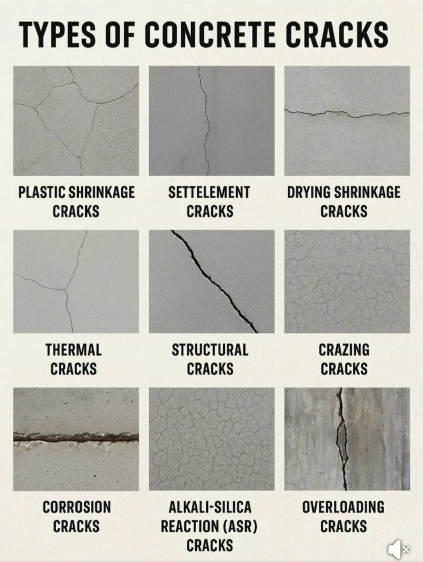 Types of cracks